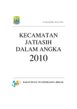 Kecamatan Jatiasih Dalam Angka Tahun 2010 Kota Bekasi