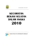 Kecamatan Bekasi Selatan Dalam Angka Tahun 2010 Kota Bekasi